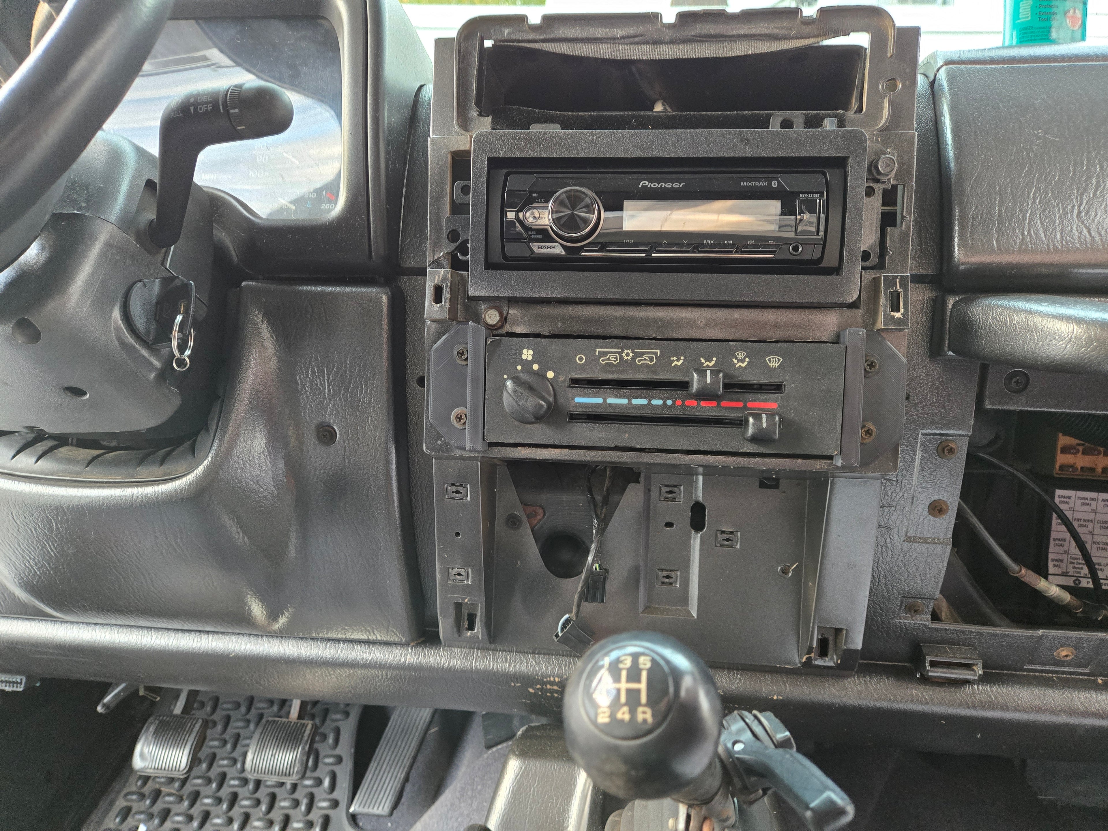 97-02 TJ HVAC Control Mount.